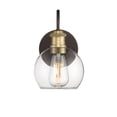 thumbnail image 5 of Trade Winds Lighting 1-Light Wall Sconce In Oil Rubbed Bronze With Brass Accents, 5 of 5