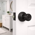 thumbnail image 4 of Terrace Matte Black Privacy Door Knob for Bedroom and Bathroom Doors, 4 of 10