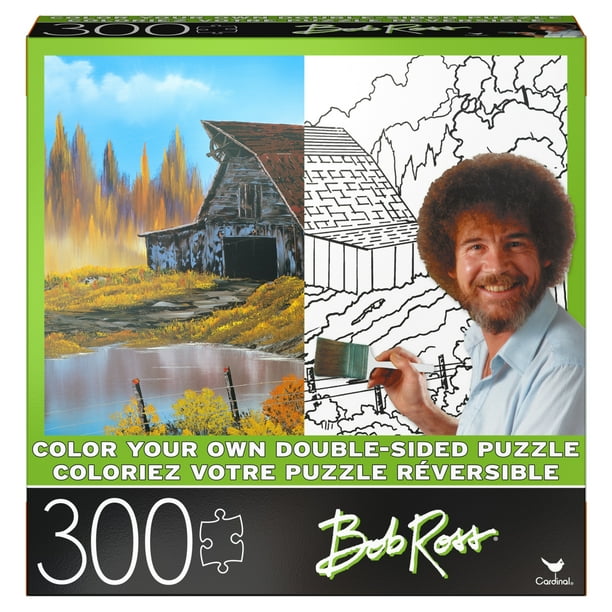 300-Piece Color Your Own Bob Ross Puzzle - Walmart.com ...