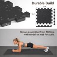 thumbnail image 4 of AIRHOP 54 PCS Gym Floor Mat, EVA Foam Puzzle Gym Mat, High-Density Interlocking Foam Floor Tiles for Home Gym, Play Workout Garage Kitchen Flooring 12.6"x12.6"x0.17", 4 of 11