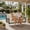 Gray, variant on 51.6" Porch Swing Bed with Cushions, 2-Person Patio Swing Bench, PE Wicker Outdoor Hanging Seat with Woven Rattan Design for Backyard, Garden & Poolside (White)