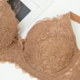 thumbnail image 4 of GEWSEY Sexy Lace Bras for Women Push Up V Neck Wireless Lined Comfort Bralettes Support Comfort Everyday Mesh Seamless Bra (Yellow, 42D), 4 of 8