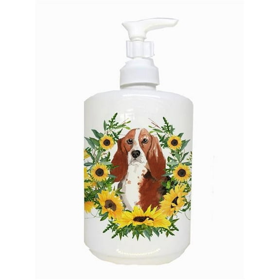 Basset Hound Ceramic Soap Dispenser