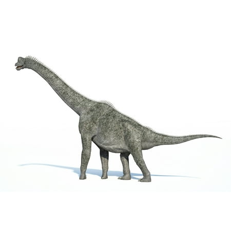 Brachiosaurus Poster - 3D rendering of a Brachiosaurus dinosaur Poster Print