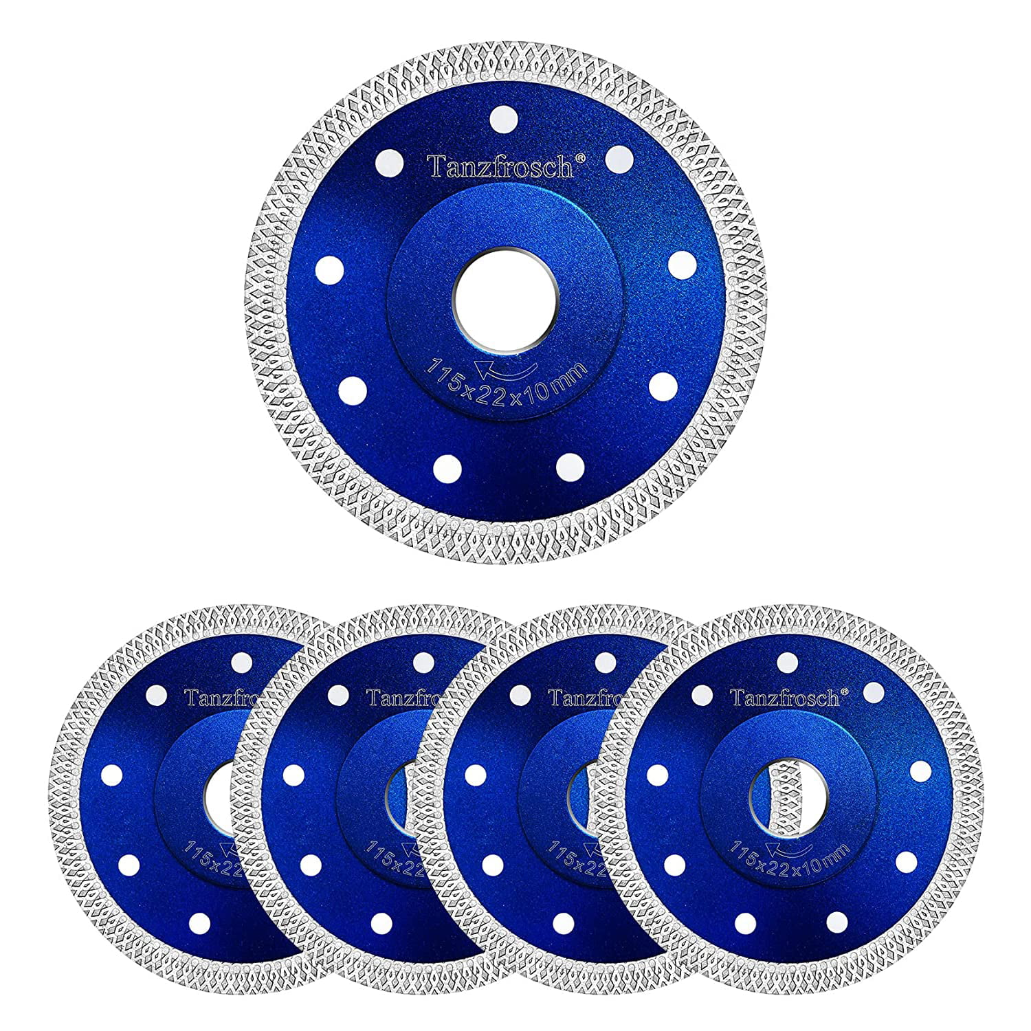 10-pack !4.5 inch diamond blades for cutting tiles porcelain,marble,and granite 