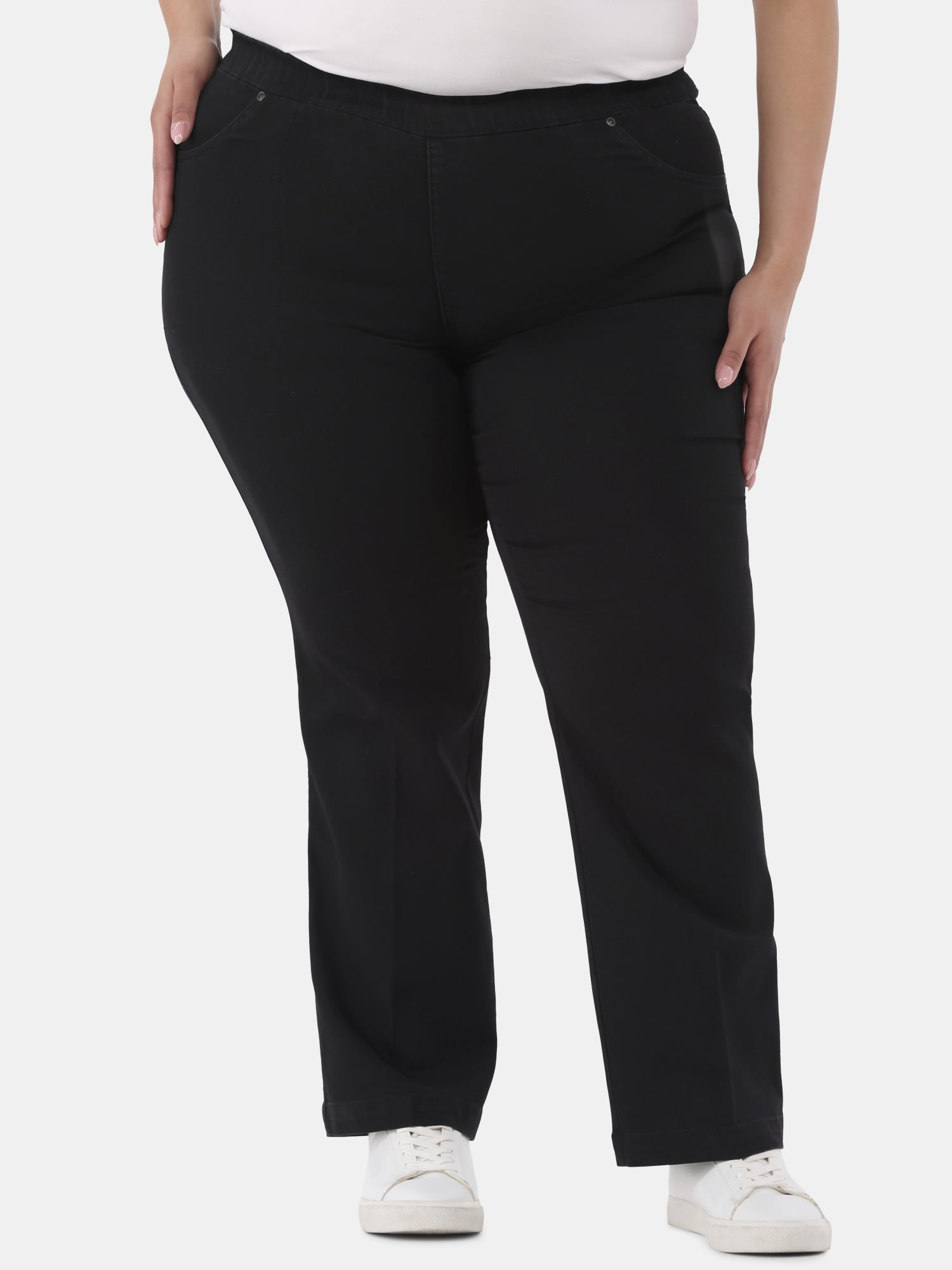 JMS Just My Size by Hanes Women's Plus Size 4 Pocket Bootcut Jeans, Single and 2-Pack