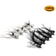 thumbnail image 2 of Set of 10, Feather Fly Hook Barb Fishing Tackle Accessories, 2 of 4