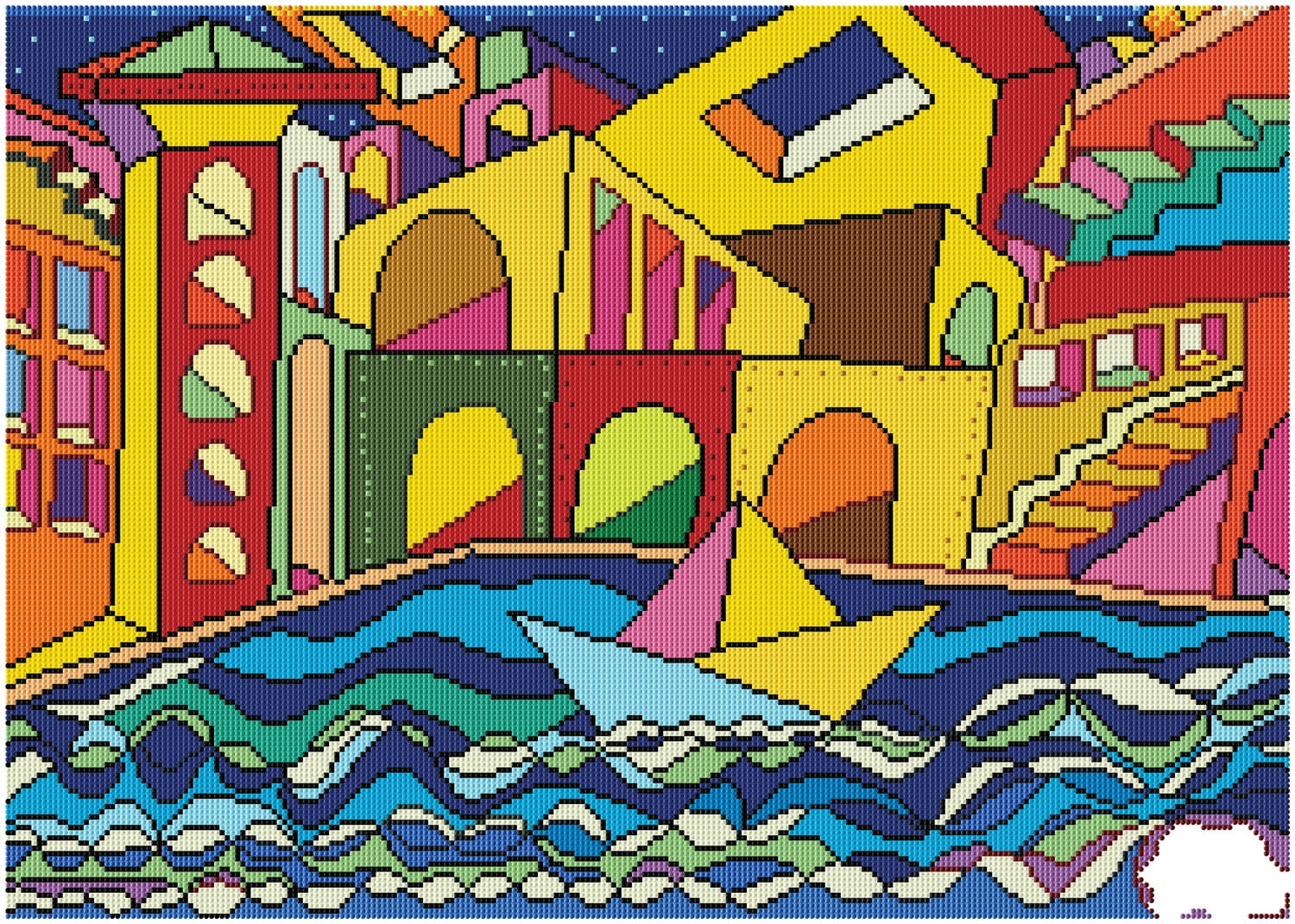 Diamond Dotz San Marco Diamond Painting Kits for Adults - Diamond Art Kits a Relaxing Creative Craft Kit with Dotz Gems 19.69x27.56