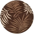 thumbnail image 2 of SAFAVIEH Total Performance Rubye Floral Area Rug, Mocha, 6' x 6' Round, 2 of 6
