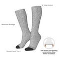 thumbnail image 4 of Naloa GlitterSilver Thigh High Socks Extra Long Stretchy Sock Women Over Knee High Opaque Stocking Daily Wear, 4 of 6