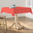 thumbnail image 2 of TCpop58x58-CoralP55 LA Linen Nappe Carrée en Polyester Popeline, Corail - 58 x 58 Po., 2 of 2