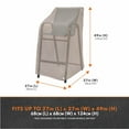 thumbnail image 2 of Modern Leisure Garrison Stackable/High Back Bar Chair Cover, Waterproof, 27"L x 27"W x 49"H, Sandstone, 2-Pack, 2 of 19
