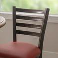 thumbnail image 5 of Linon Baxter Metal Side Chair Red Set Of 2, 5 of 13