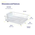 thumbnail image 2 of 3-Piece Multi-Functional Dish Drying Rack with Drain Board & Utensil Holder, White, 2 of 6