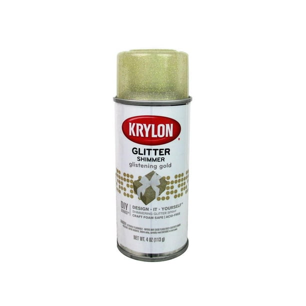 Krylon Glitter Glistening Gold Spray, 4 Oz.
