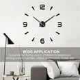 thumbnail image 3 of Acrylic Wall Sticker Clock 3D Large 3D Large Wall Clock Frameless Decorative Wall Clock Decoration for Bedroom Office Kitchen Living Room, 3 of 9