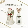 thumbnail image 6 of Spode Christmas Tree Gold -  Salt and Pepper Shakers - Santa & Reindeer Design | Dolomite | Salt Shaker & Pepper Shaker for Kitchen - Formal Dining (Holiday Décor), 6 of 7