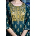 thumbnail image 3 of Aizza Trends Women's Rayon Febric Hand Embrodiery Work Straight Kurta With Pant and Dupatta Set, 3 of 4
