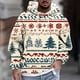 thumbnail image 1 of Sudadera con capucha para hombre, estilo casual, con cuello redondo, estampado, manga larga, blusa de poliéster, 1 of 5
