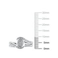 thumbnail image 4 of 1/4 Carat T.W. (I3 clarity, I-J color) Forever Bride Diamond Composite Bridal set in 10K White Gold, Size 8, 4 of 5