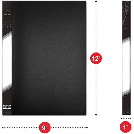 Presentation book 40 clear pockets sleeves protectors art portfolio clear book 08 picture