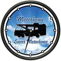 MOTORHOME SWEET MOTORHOME Wall Clock touring  camping gag gift
