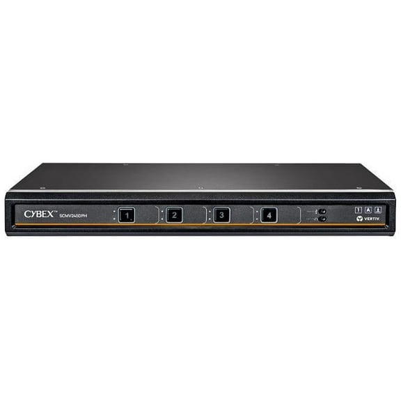 Vertiv Cybex SCMV245DPH-400 Secure MultiViewer KVM Switch 4 Port, NIAP Approved