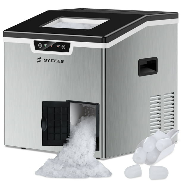Sycees 44lbs/24H Ice Machine 2 in 1 Ice Maker & Shaver Portable for