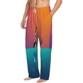 thumbnail image 3 of Kdxio Lighthouse and Whale Print Men's Sleep Pajama Pant Lounge Pants with Pockets, 3 of 8