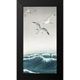 thumbnail image 2 of Koson, Ohara 11x18 Black Modern Framed Museum Art Print Titled - Three seagulls, 2 of 5