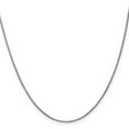thumbnail image 3 of Auriga 14K White Gold 1 mm Box Chain Necklace for Women 18", 3 of 6