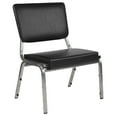 thumbnail image 3 of Emma + Oliver 1000 lb. Black Antimicrobial Vinyl Bariatric Open Back Chair, 3 of 12