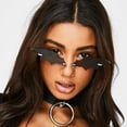 thumbnail image 2 of Gafas de sol de murciélago sin montura, gafas góticas para mujeres y hombres, Halloween, 2 of 4