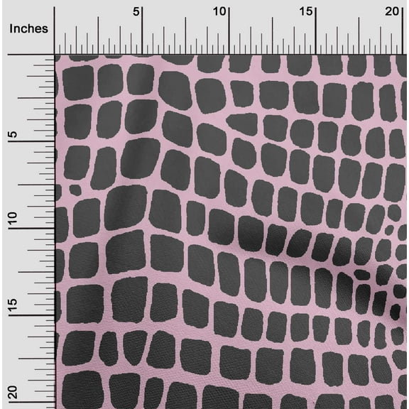 oneOone Cotton Jersey Blush Pink Fabric Crocodile Animal Skin Sewing Craft Projects Fabric Prints By Yard 58 Inch Wide