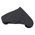 thumbnail image 2 of Carver Black 102" Full Dress Touring Motorcycle Cover - Saddlebag Up 27"W - Windshield Up to 15", 2 of 2