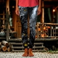 thumbnail image 6 of Danhjin Halloween Leggings for Women Print Stretchy High Waist Slim Graphic Yoga Pants Casual Workout Gym Running Comfy Soft Trousers, 6 of 6