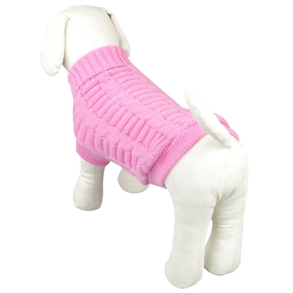 Dog Clothing Solid Dog Sweater Winter Warm Pet Sweater