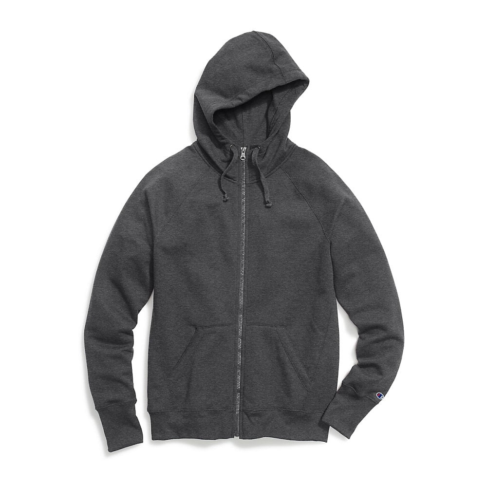 champion full zip long sleeve sweatshirt