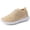 Beige, variant on Women's Rhinestone Slip On Sneakers, Breathable Knit Low Top Casual Shoes for Women, Lightweight Bling Walking Flats with Sparkly Rhinestones for Daily Travel