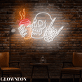 thumbnail image 3 of Glowneon Skull Coffee Led Sign, Skeleton Coffee Shop Neon Wall Decor, 3 of 5
