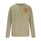 thumbnail image 3 of pstuiky Camisas suaves de manga larga para hombre, Suéter de cuello redondo con botones y bolsillos para hombre, camiseta de manga larga con cuello redondo tops de invierno para hombre s, 3 of 5
