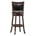thumbnail image 3 of Boraam Bristol Bar Height Swivel Wood Kitchen Bar Stool - Cappuccino Finish, 3 of 6