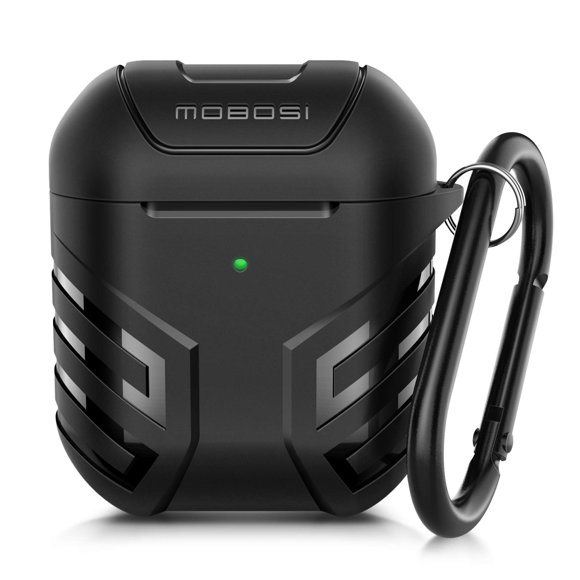 Funda MOBOSI Military Vanguard Armor para AirPods 2 y 1 negra