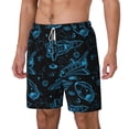 thumbnail image 2 of Balery Spacecraft Mens Swim Trunks Swim Shorts for Men Quick Dry Inseam Beach Shorts with Compression Liner Pocket-3X-Large, 2 of 9