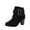 Black, variant on Juebong Fashion Winter Plus Size Classic Boots For Women Boots Thick Soled Thick Womens High Heels Ankle Booties Shoes,Black Size 7