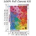 thumbnail image 5 of Diamond Art Kits for Adult, Rainbow Flower Power 5D Diamond Art Kits, Full Drill DIY Crafts Gem Paint Kits for Home Decor 16x12inch, 5 of 6