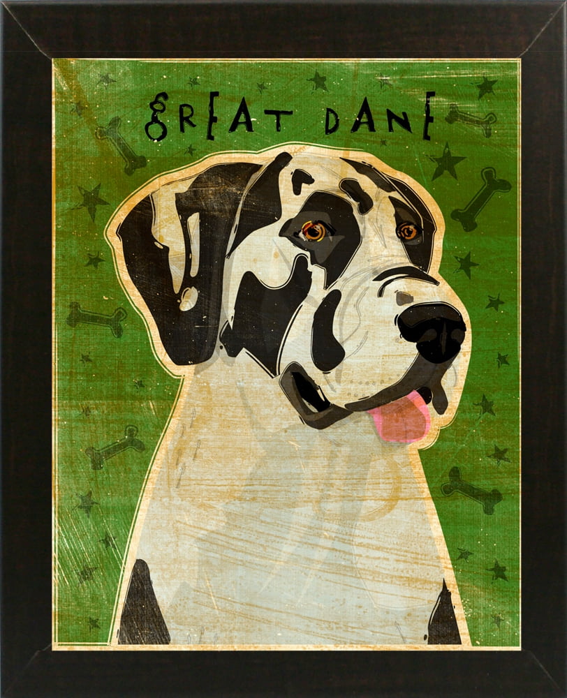 Harlequin Great Dane No Crop Johgol106416 Print 10 X8 By John W Harlequin Great Dane No Crop Johgol106416 Print 10 X8 By John W Golden In A Affordable Brazilian Walnut Um Com