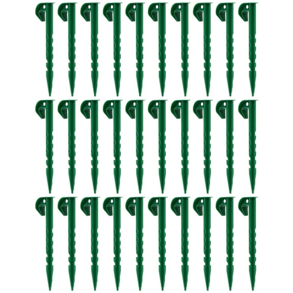 Raindrops 30 Pcs Garden Tool Trellis Plant Support Stakes Outdoor Green