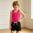thumbnail image 3 of OGLCCG Boys' Athletic 2-Piece Outfits Kids Sleevelesss Cotton Tank Tops and Stretch Running Shorts Boys Summer Shorts Sets 1-9 Years, 3 of 7