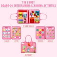 thumbnail image 6 of Learning Toys for 1 2 3 4 Years Old, Montessori Busy Board Toy for Toddlers 1-3, Birthday Gift Toys for 2 3 4 5 Girls Boys, 6 of 6